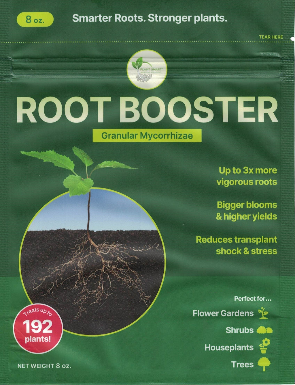 Green Root Booster® bag with granular mycorrhizae for stronger plant roots