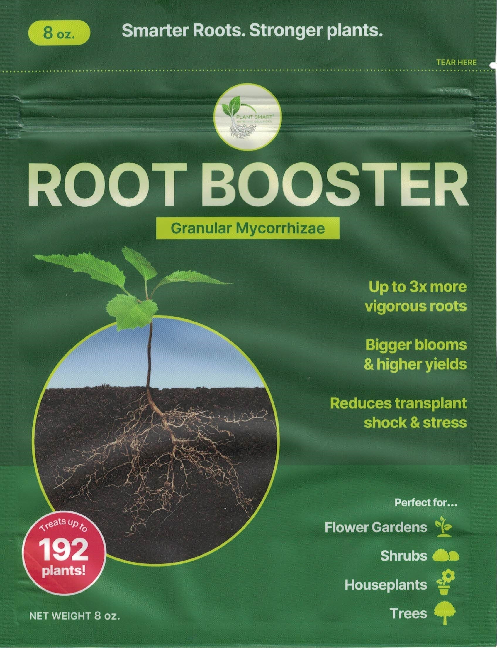 Green Root Booster® bag with granular mycorrhizae for stronger plant roots